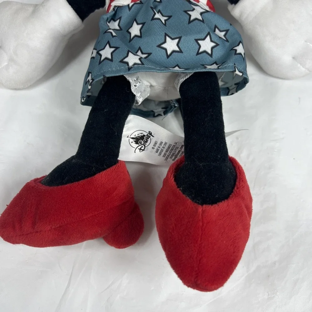 Disney Parks Minnie Mouse Americana USA‎ Patriotic Plush 13